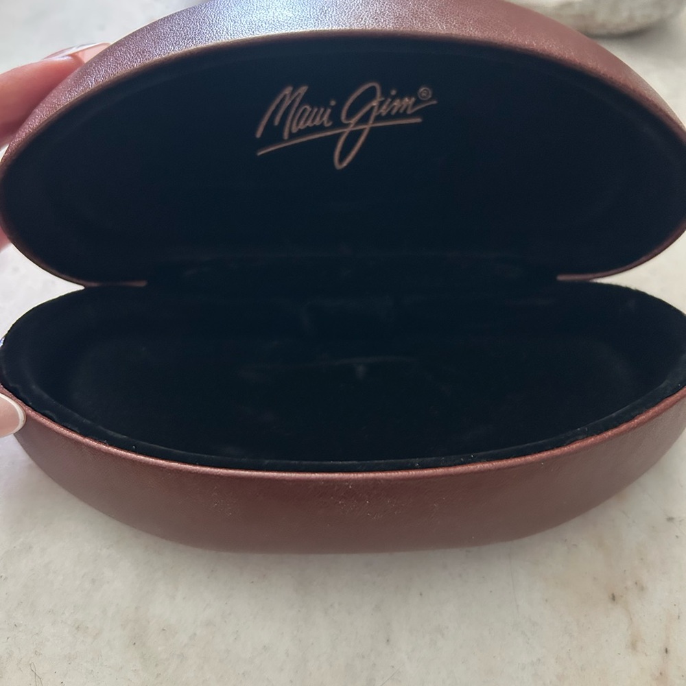 Maui Jim Sunglasses Large Clam Shell Hard Case Only Brown - Picture 4 of 9